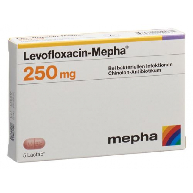 Левофлоксацин Мефа 250 мг 10 таблеток покрытых оболочкой