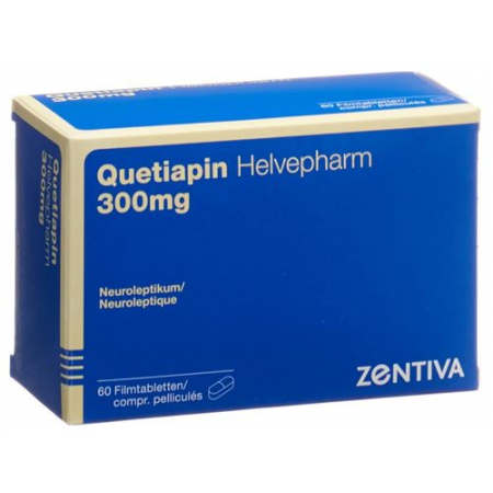 Кветиапин Хелвефарм 300 мг 60 таблеток покрытых оболочкой