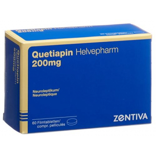 Кветиапин Хелвефарм 200 мг 60 таблеток покрытых оболочкой