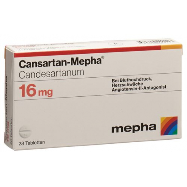 Кансартан Мефа 16 мг 28 таблеток