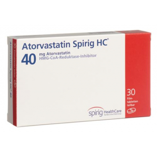 Аторвастатин Спириг 40 мг 30 таблеток покрытых оболочкой