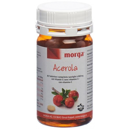 Biorex Acerola в таблетках, 80мг Vitamin C 80 штук