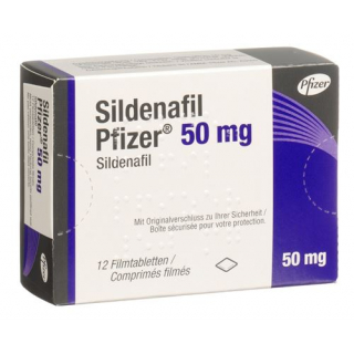 Силденафил Пфайзер 50 мг 12 таблеток покрытых оболочкой 