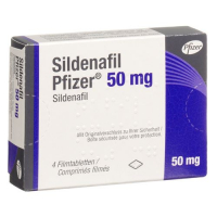 Силденафил Пфайзер 50 мг 4 таблетки покрытые оболочкой 
