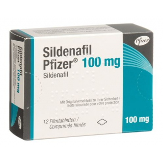 Силденафил Пфайзер 100 мг 12 таблеток покрытых оболочкой