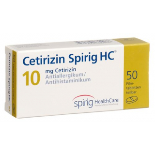 Цетиризин Спириг 10 мг 50 таблеток покрытых оболочкой
