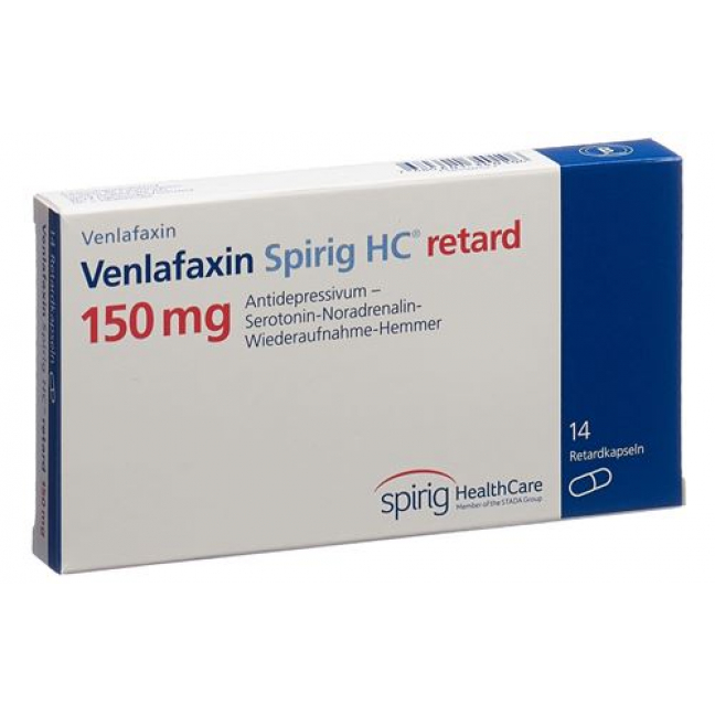Венлафаксин Спириг HC Ретард 150 мг 14 капсул 