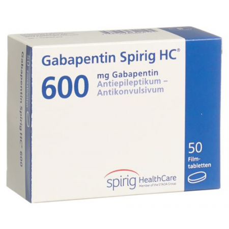 Габапентин Спириг 600 мг 50 таблеток покрытых оболочкой 