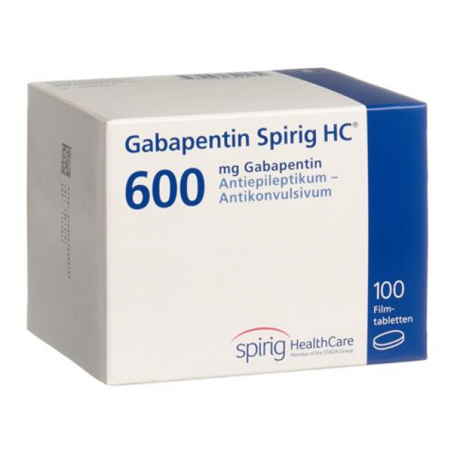 Габапентин Спириг 600 мг 100 таблеток покрытых оболочкой 