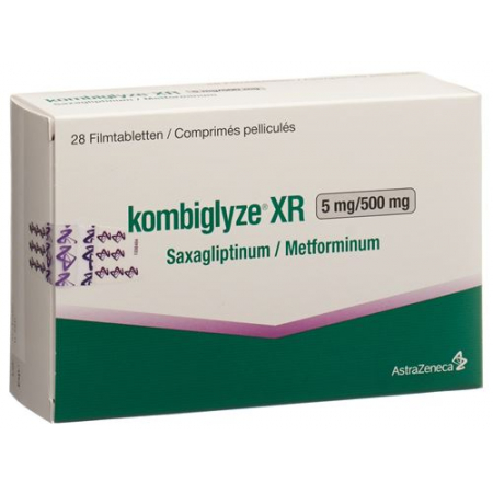 Комбоглиз XR 5 мг / 500 мг 28 таблеток покрытых оболочкой