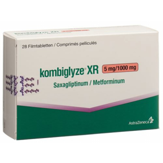 Комбоглиз XR 5 мг / 1000 мг 28 таблеток покрытых оболочкой