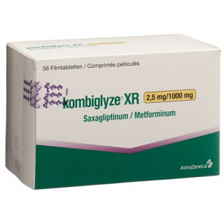 Комбоглиз XR 2,5 мг / 1000 мг 56 таблеток покрытых оболочкой
