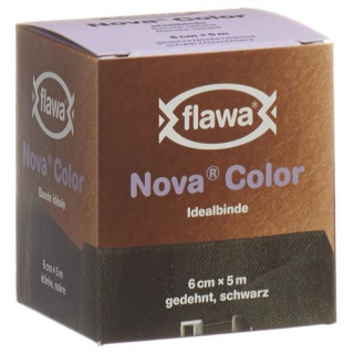 Flawa Nova Color Idealbinde 6смx5m Schwarz