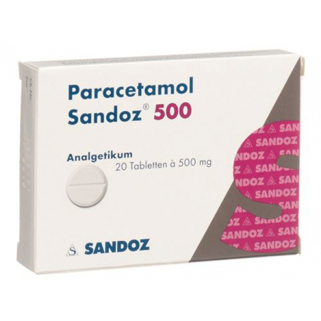 Парацетамол Сандоз 500 мг 20 таблеток 