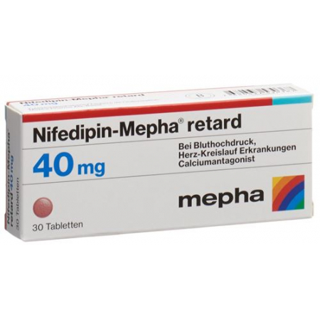 Nifedipin Mepha Retard 40 mg 100 Matrixtablets 
