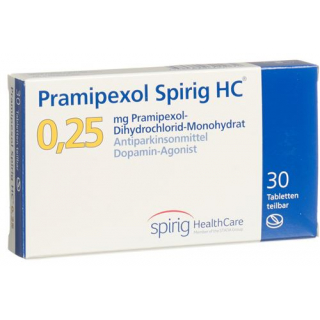 Прамипексол Спириг 0,25 мг 30 таблеток