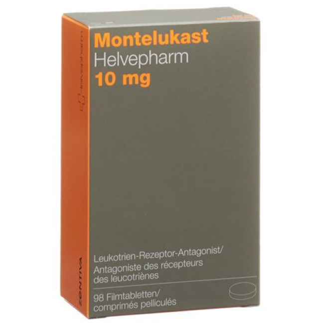 Монтелукаст Хелвефарм 10 мг 98 таблеток покрытых оболочкой  