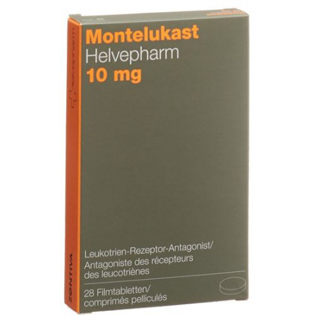 Монтелукаст Хелвефарм 10 мг 28 таблеток покрытых оболочкой  
