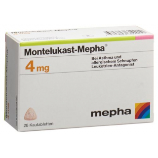Монтелукаст Мефа 4 мг 28 жевательных таблеток