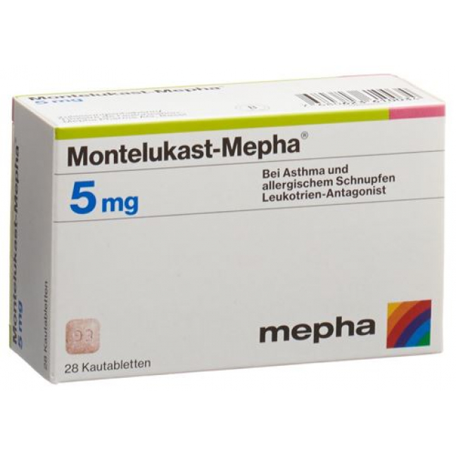 Монтелукаст Мефа 5 мг 28 жевательных таблеток