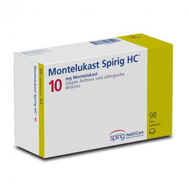 Монтелукаст Спириг 10 мг 98 таблеток покрытых оболочкой