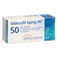 Силденафил Спириг HC 50 мг 12 таблеток покрытых оболочкой 
