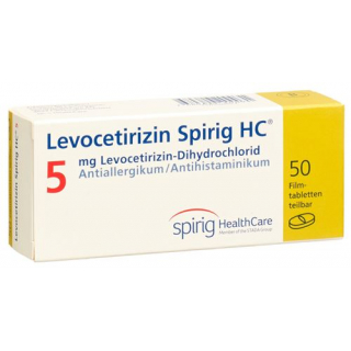 Левоцетиризин Спириг 5 мг 50 таблеток покрытых оболочкой