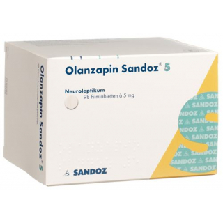 Оланзапин Сандоз 5 мг 98 таблеток покрытых оболочкой  