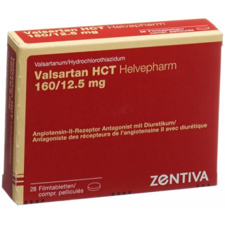 Валсартан ГХТ Хелвефарм 160/12,5 мг 28 таблеток
