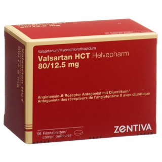 Валсартан ГХТ Хелвефарм 80/12,5 мг 98 таблеток