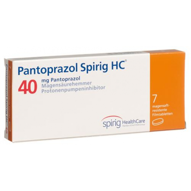 Пантопразол Спириг 40 мг 7 таблеток покрытых оболочкой