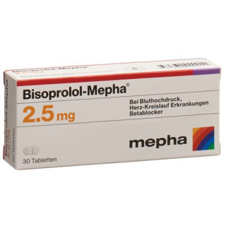 Бисопролол Мефа 2,5 мг 100 таблеток 