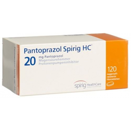 Пантопразол Спириг 20 мг 120 таблеток покрытых оболочкой