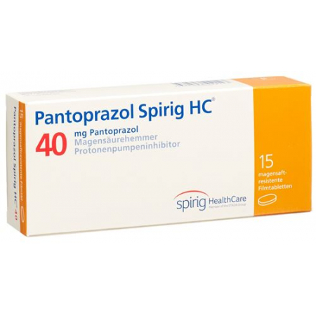 Пантопразол Спириг 40 мг 15 таблеток покрытых оболочкой 