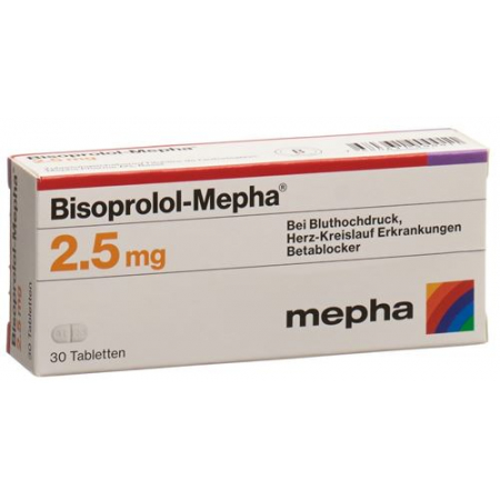 Бисопролол Мефа 2,5 мг 30 таблеток