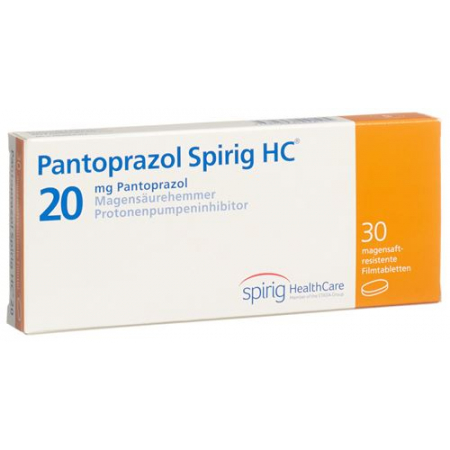 Пантопразол Спириг 20 мг 30 таблеток покрытых оболочкой