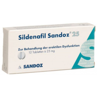 Силденафил Сандоз 25 мг 12 таблеток 