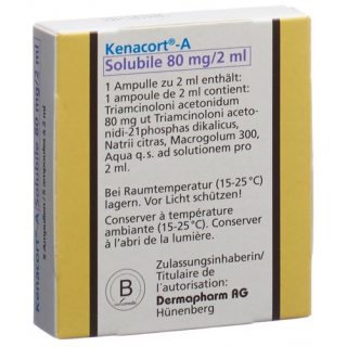Кенакорт А Солубиле раствор для инъекций 80 мг / 2 мл 5 ампул
