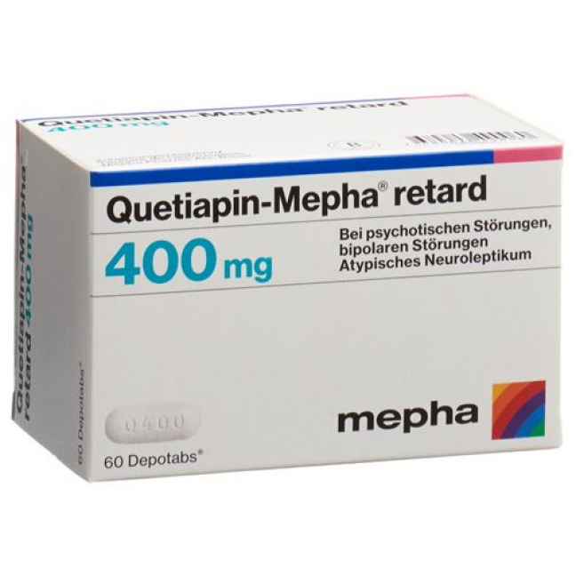Кветиапин Мефа Ретард 400 мг 60 депо таблеток