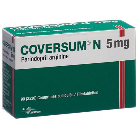 Коверсум Н 5 мг 90 таблеток покрытых оболочкой  