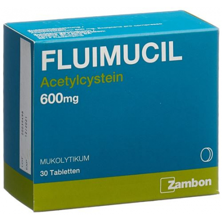 Флуимуцил 600 мг 30 таблеток