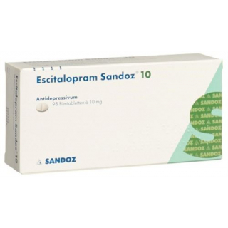Эсциталопрам Сандоз 10 мг 98 таблеток покрытых оболочкой  