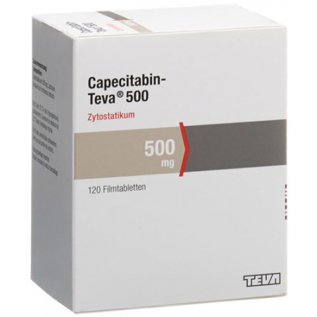 Капецитабин Тева 500 мг 120 таблеток покрытых оболочкой