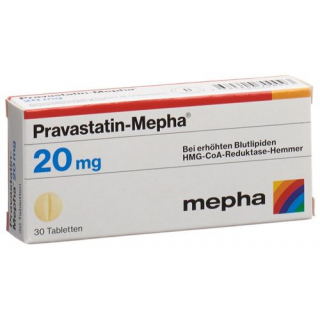 Правастатин Мефа 20 мг 30 таблеток