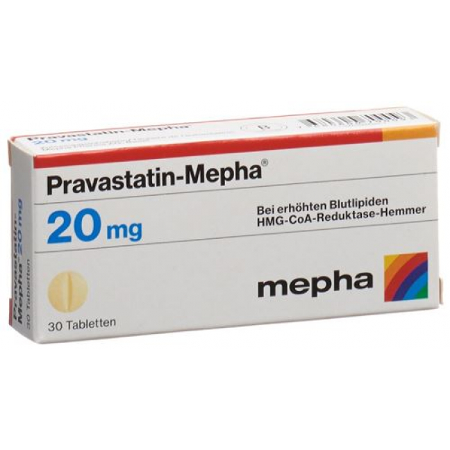 Правастатин Мефа 20 мг 100 таблеток