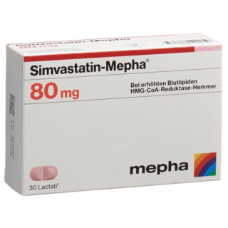 Симвастатин Мефа 80 мг 30 таблеток покрытых оболочкой