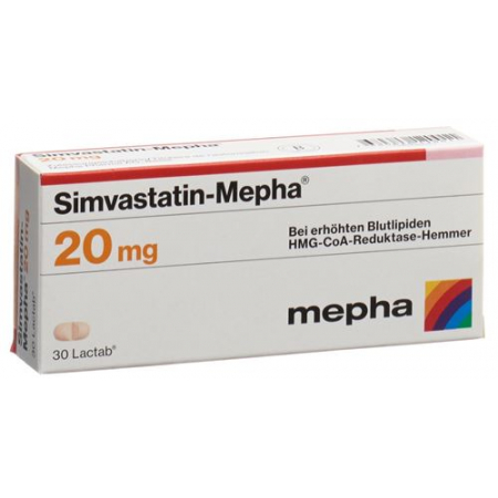 Симвастатин Мефа 20 мг 30 таблеток покрытых оболочкой