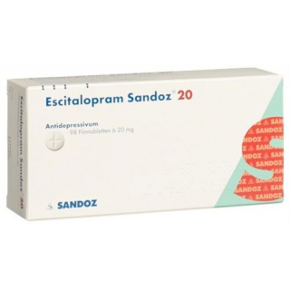 Эсциталопрам Сандоз 20 мг 98 таблеток покрытых оболочкой  
