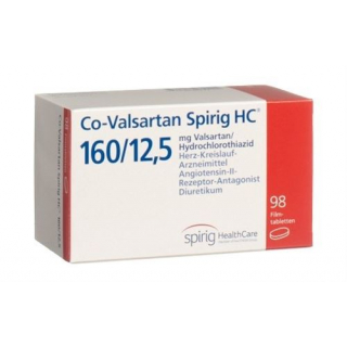 CO Валсартан Спириг 160/12.5 98 таблеток покрытых оболочкой