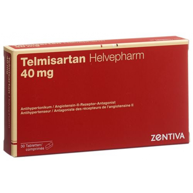 Телмисартан Хелвефарм 40 мг 30 таблеток 